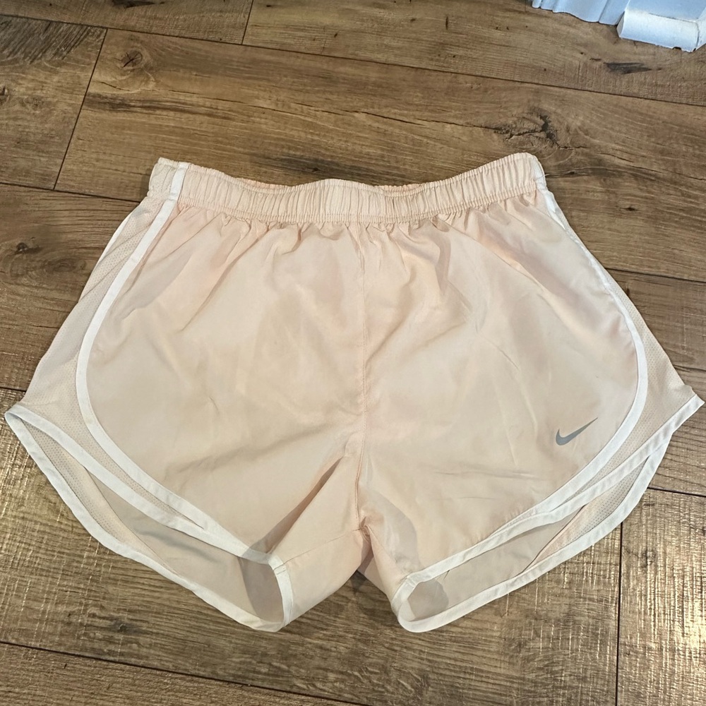 Nike Women's Light Peach Athletic Shorts